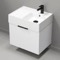 Floating Small Bathroom Vanity, Modern, 24